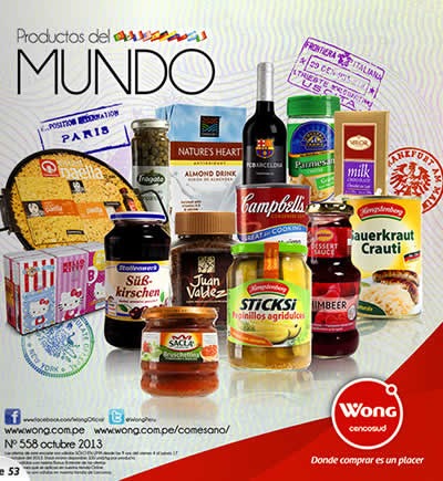 Catálogo de Wong Octubre 2013, Productos del Mundo - Perú